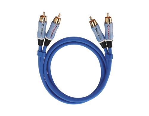 Oehlbach Audio Kabel BEAT! 0.5m 2x Cinch mnnlich / 2x Cinch mnnlich, blau