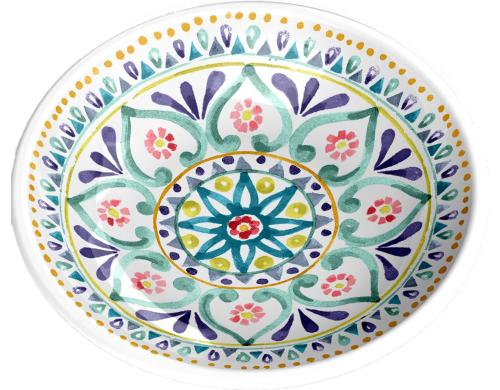 Tarhong Melamin-Schale Boho  13.3 cm, H 2.8 cm, mehrfarbig