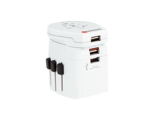 SKROSS World-Reiseadapter, 3x USB 3-polig, USB