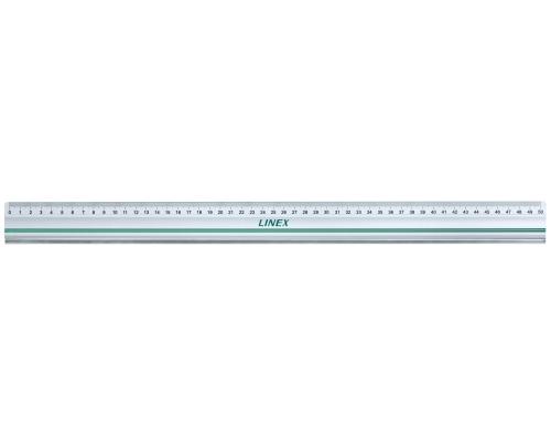 Linex: Aluminiumlineal 50cm mit verstrkter Stahlschneidekante