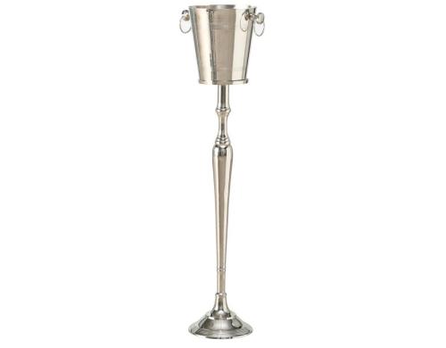 Boltze Weinkhler Amarai, Metall silber, L: 30 cm, B: 23 cm, H: 108 cm