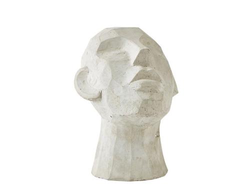 Villa Collection Skulptur Kopf Cement L16xB18xH23cm