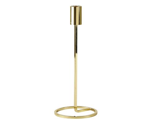 Villa Kerzenhalter Gold 23.5cm 1 Stck, D: 10cm H: 23.5cm, Metall