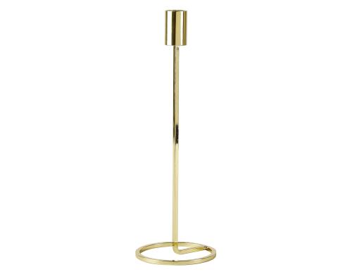 Villa Kerzenhalter Gold 29cm 1 Stck, D: 10cm H: 29cm, Metall