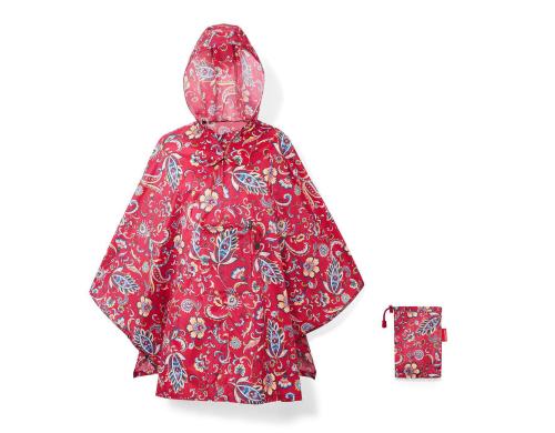 Reisenthel Regenponcho mini maxi paisley ruby, Einheitsgrsse, 141 x 93 cm