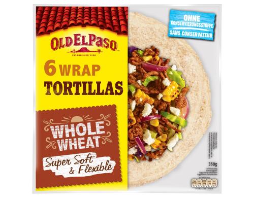 Old El Paso Whole Wheat Tortillas 350g