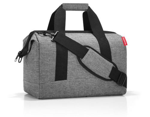 Reisenthel Schultertasche Allrounder M 18 l twist silver, 40 x 33.5 x 24 cm