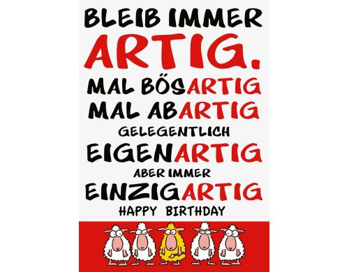 ABC Karte Giganto Geburtstag Humor, A4