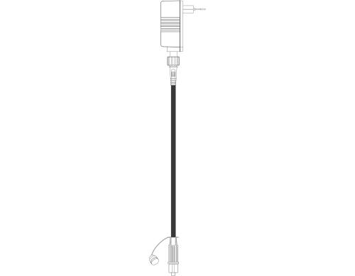 Star Trading Syst24 Netzkabel Start, 1.8m 20.4, IP44, Netzkabel mit Trafo, schwarz