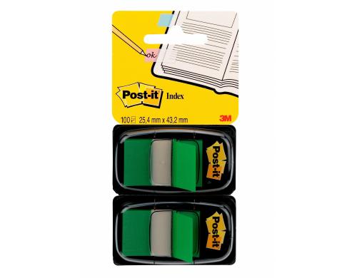 3M Post-it Index 680-GN2 grn 2 x 50 Streifen  25.4 x 43.2 mm