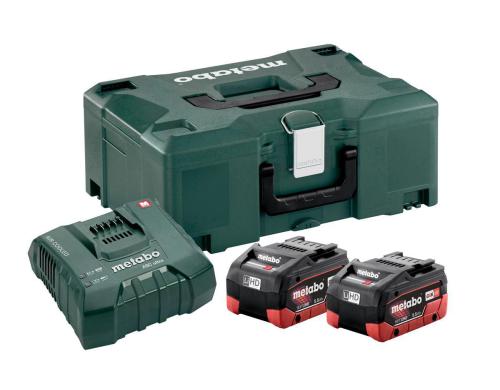 Metabo Basic Set 2x LiHD 5.5 Ah Akkus und Ladegert