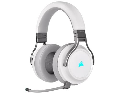 Corsair Virtuoso RGB Kabellos Weiss Gaming Headset 7.1, RGB, Hi-Fi, weiss