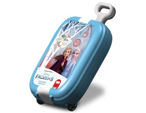 Multiprint Coloring Trolley Frozen II 7 Stempel+Kissen+18 Filzstifte+Sticker+Book