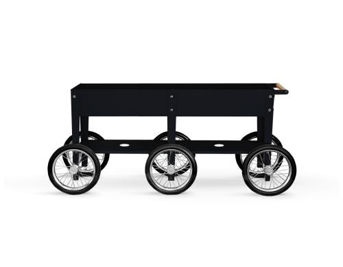 Herstera Urban Garden Wheels 150x35x80cm Matt Black