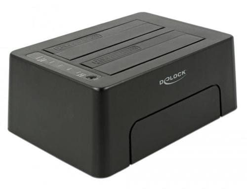 Delock 63957  USB Type-C 3.1 Dockingstation 2 x SATA HDD / SSD mit Klon Funktion