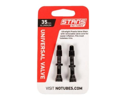 NoTubes ZTR Ventil Alu 35 mm, SCHWARZ, 2er Pack