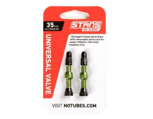 NoTubes ZTR Ventil Alu 35mm, GRN, 2er Pack