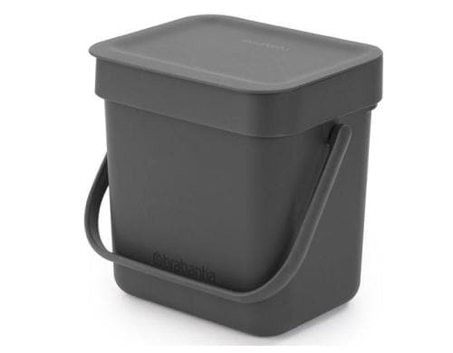 Brabantia Sort & Go Abfallbehlter Inhalt 3 Liter, grau