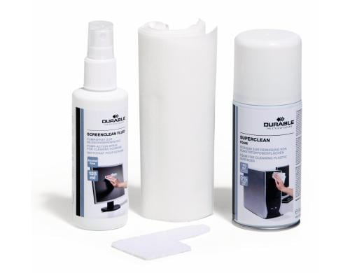 Durable PC Cleaning Kit Schaumreiniger, Spray, Vliestcher