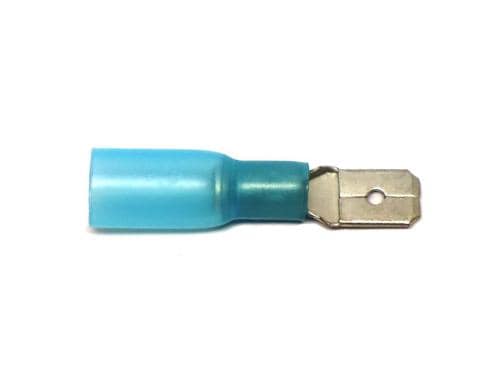 EP Flachstecker WP Blau mnnlich 6.3x0.8mm 10 Stk. - 0.5-1.5mm2  (22-18 AWG)