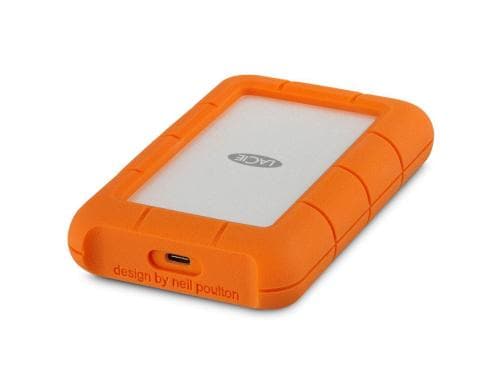 LaCie Rugged USB-C 2.5 5TB USB 3.0 Typ C, silber/orange