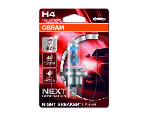 NIGHT BREAKER UNLIMITED H4 Abblendlicht, 60/55 Watt, Einzelblister