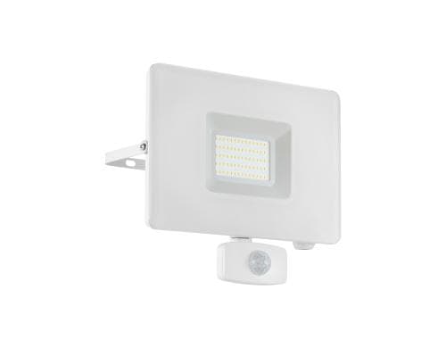 EGLO FAEDO 3 1 Aussenstrahler Sensor weiss Outdoor / inkl. 1x LED 50W