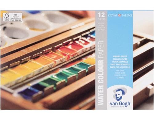 Van Gogh Aquarellpapier 13.5 x 21 cm 300g/m2, 12 Stk., 100% Zellulose