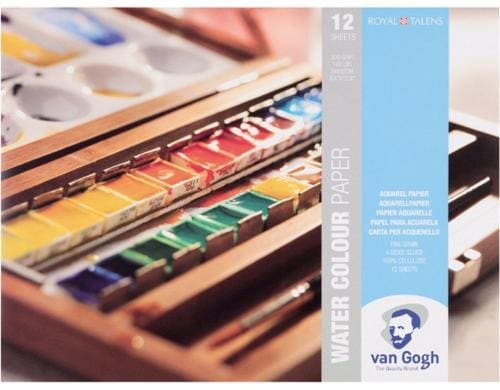 Van Gogh Aquarellpapier 24 x 32 cm 300g/m2, 12 Stk., 100% Zellulose