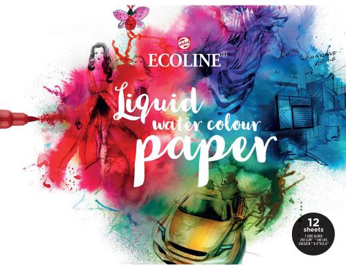 Talens Knstlerpapier Ecoline 290g/m2, 12 Stk., 24x32 cm