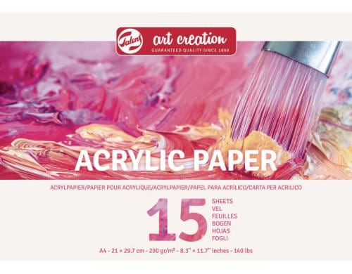 Talens Acrylpapier A4 290g/m2, 15 Bogen