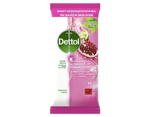 Dettol AllzweckReinigungstcher Granatapfel 60 Stck