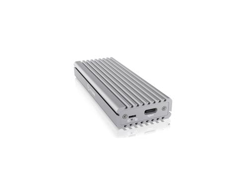 ICY BOX ext. M.2 NVMe Gehuse IB-1817Ma-C31 silber, USB 3.1 Type-C, M.2 NVMe SSD