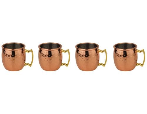 Paderno Shotbecher Moscow Mule Mini 4 Stck, V: 60ml, HxD:4.7x4.6cm